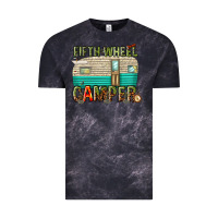 Cloud Black fifth wheel camper Vintage Tee - texasbilliewilder