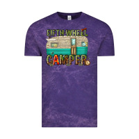 Cloud Purple fifth wheel camper Vintage Tee - texasbilliewilder