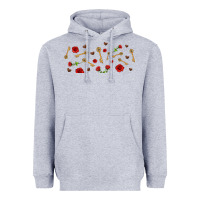 Heather Grey rosses and keys Heavyweight Hoodie - AdoDesignShop