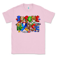 Bubblegum Pink ausome autism nurse Classic Tee - Zillion Design Studio
