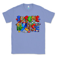 Colony Blue ausome autism nurse Classic Tee - Zillion Design Studio