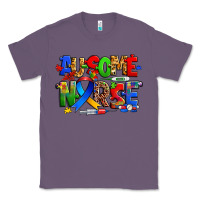 Lavender ausome autism nurse Classic Tee - Zillion Design Studio