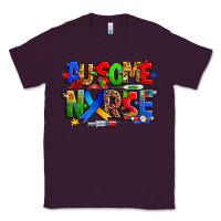Plum ausome autism nurse Classic Tee - Zillion Design Studio