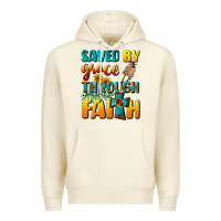 Sandshell saved by grace through faith Premium Hoodie - NancyCooperArtShop