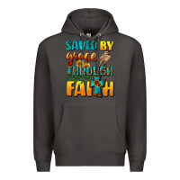 Smoke saved by grace through faith Premium Hoodie - NancyCooperArtShop