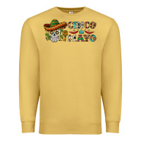 Antique Gold cinco de mayo skull Premium Sweatshirt - BarkalooDesign