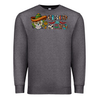 Charcoal Heather cinco de mayo skull Premium Sweatshirt - BarkalooDesign