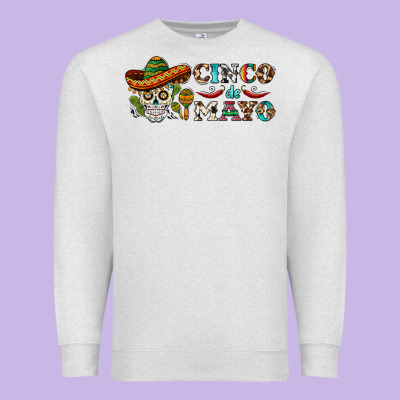 Cinco De Mayo Skull Premium Sweatshirt Designed By Barkaloodesign