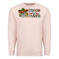 Pale Pink cinco de mayo skull Premium Sweatshirt - BarkalooDesign