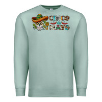 Seafoam cinco de mayo skull Premium Sweatshirt - BarkalooDesign