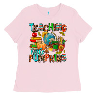 Bubblegum Pink christmas jolly teachers Ladies Tee - AdoDesignShop