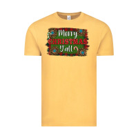 Vintage Mustard Merry Christmas Y'all Vintage Tee - RanaPortraitStore