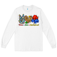 White peace love understand Long Sleeve Tee - Zillion Design Studio
