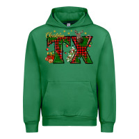Emerald Christmas Texas With Deer Urban Hoodie - BundleAndBundleShop