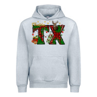 Heather Grey Christmas Texas With Deer Urban Hoodie - BundleAndBundleShop