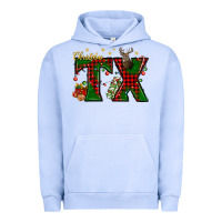 Pigment Grape Ice Christmas Texas With Deer Urban Hoodie - BundleAndBundleShop
