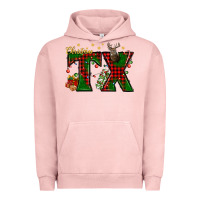 Pigment Salmon Christmas Texas With Deer Urban Hoodie - BundleAndBundleShop