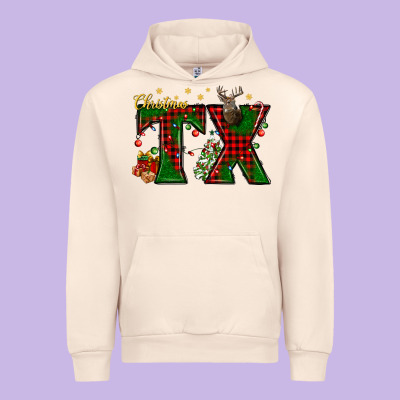 Christmas Texas With Deer Urban Hoodie Designed By Bundleandbundleshop