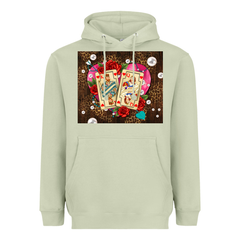 Playing Cards And Pearls Heavyweight Hoodie by AdoDesignShop | Teevron