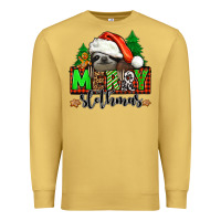 Antique Gold merry slothmas Premium Sweatshirt - Jasminsmagicworld