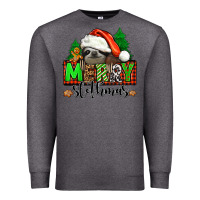Charcoal Heather merry slothmas Premium Sweatshirt - Jasminsmagicworld