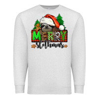 Oatmeal Heather merry slothmas Premium Sweatshirt - Jasminsmagicworld