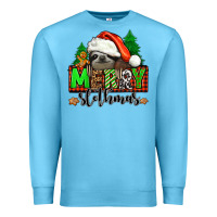 Ocean Blue merry slothmas Premium Sweatshirt - Jasminsmagicworld