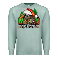 Seafoam merry slothmas Premium Sweatshirt - Jasminsmagicworld