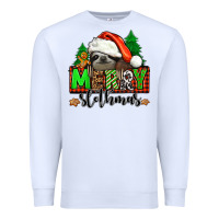 White merry slothmas Premium Sweatshirt - Jasminsmagicworld