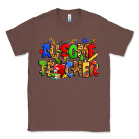 Chestnut ausome autism teacher Classic Tee - Zillion Design Studio