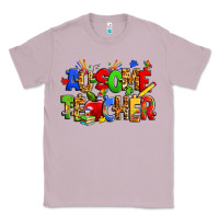 Lilac ausome autism teacher Classic Tee - Zillion Design Studio
