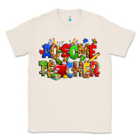 Natural ausome autism teacher Classic Tee - Zillion Design Studio