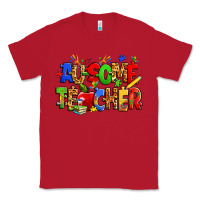 Red ausome autism teacher Classic Tee - Zillion Design Studio