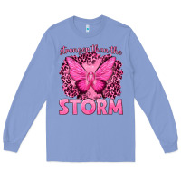 Colony Blue Stronger Than The Storm Breast Cancer Long Sleeve Tee - texasbilliewilder