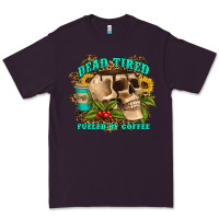 Plum dead tired fueled by coffee Premium Tee - Artiststas