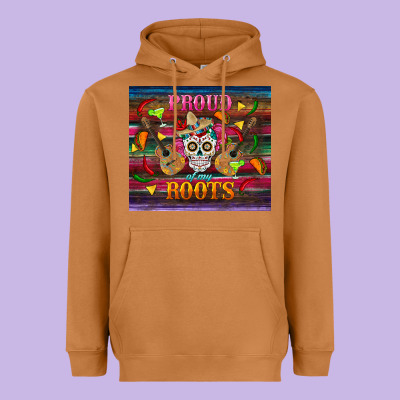 Proud Of My Roots Tumbler Heavyweight Hoodie Designed By Bundleandbundleshop