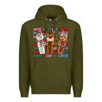 Army Green have a cup of cheer Premium Hoodie - MaliasSmallBusiness