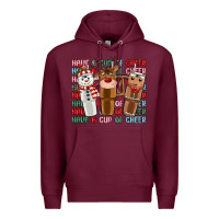Burgundy have a cup of cheer Premium Hoodie - MaliasSmallBusiness