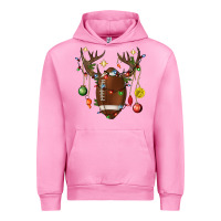 Fuchsia Pink American Football Horn Christmas Urban Hoodie - BundleAndBundleShop