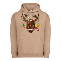 Pigment Burro American Football Horn Christmas Urban Hoodie - BundleAndBundleShop
