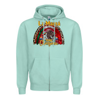 Seafoam la mama mas chingona Zipper Hoodie - RacoonDesign