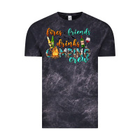Cloud Black fires friends drinks camping crew Vintage Tee - texasbilliewilder
