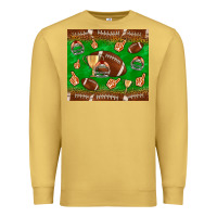 Antique Gold football leopard Premium Sweatshirt - NancyCooperArtShop