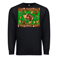 Black football leopard Premium Sweatshirt - NancyCooperArtShop