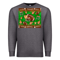 Charcoal Heather football leopard Premium Sweatshirt - NancyCooperArtShop