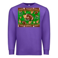Purple football leopard Premium Sweatshirt - NancyCooperArtShop