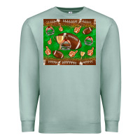 Seafoam football leopard Premium Sweatshirt - NancyCooperArtShop