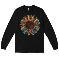 Black fall tooled lather leopard Long Sleeve Tee - RanaPortraitStore