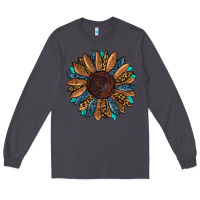 Smoke fall tooled lather leopard Long Sleeve Tee - RanaPortraitStore
