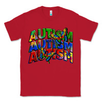 Red autism autism autism Classic Tee - Zillion Design Studio